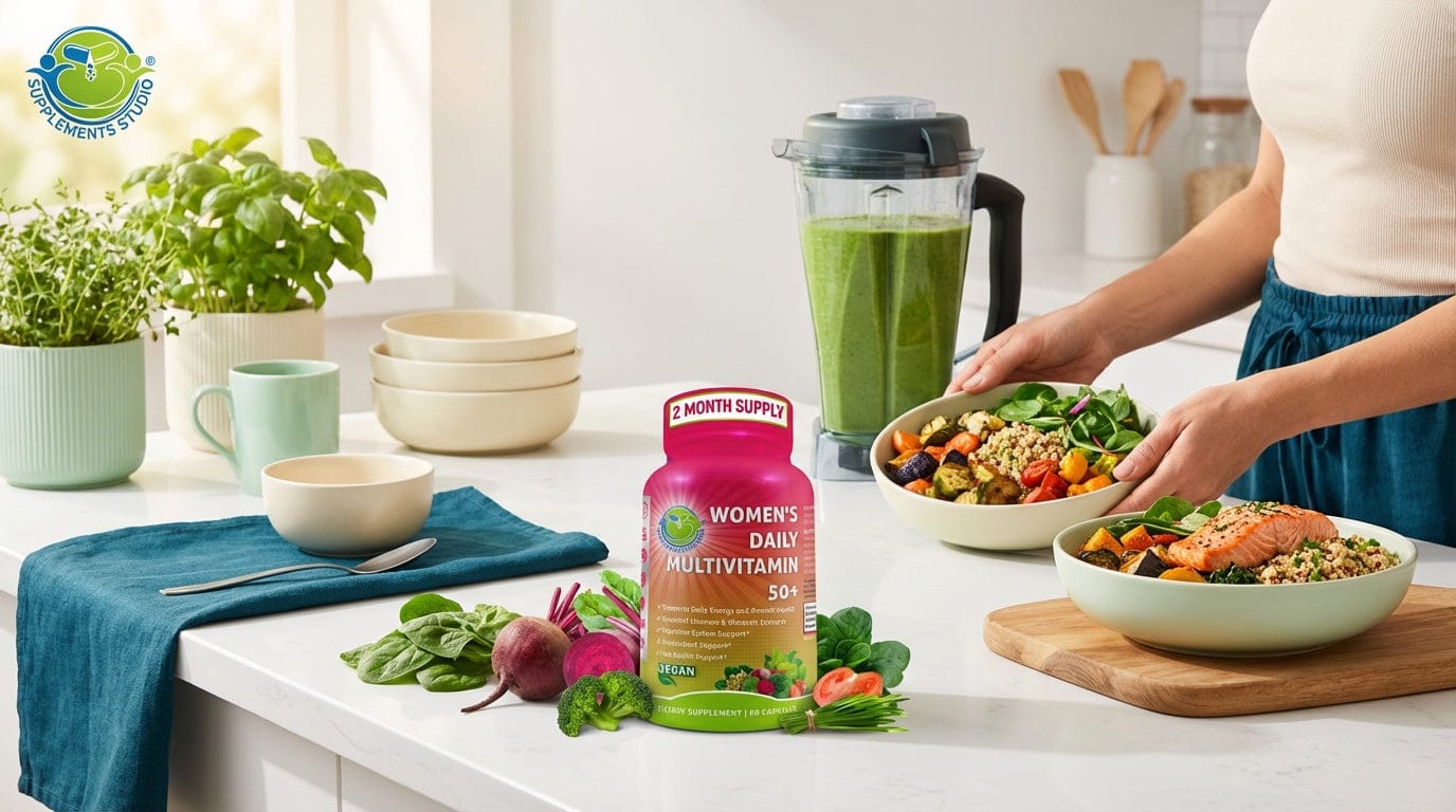 Best Vegan Multivitamin Women 50+: Eye & Gut Support