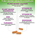 Plant-Based Calcium 500mg (Aquamin), Magnesium, Zinc, D3 & K2, Organic Turmeric & BioPerine