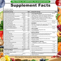 Whole Food Multivitamin Plus with iron 90 count (30 servings per container) supplement facts table