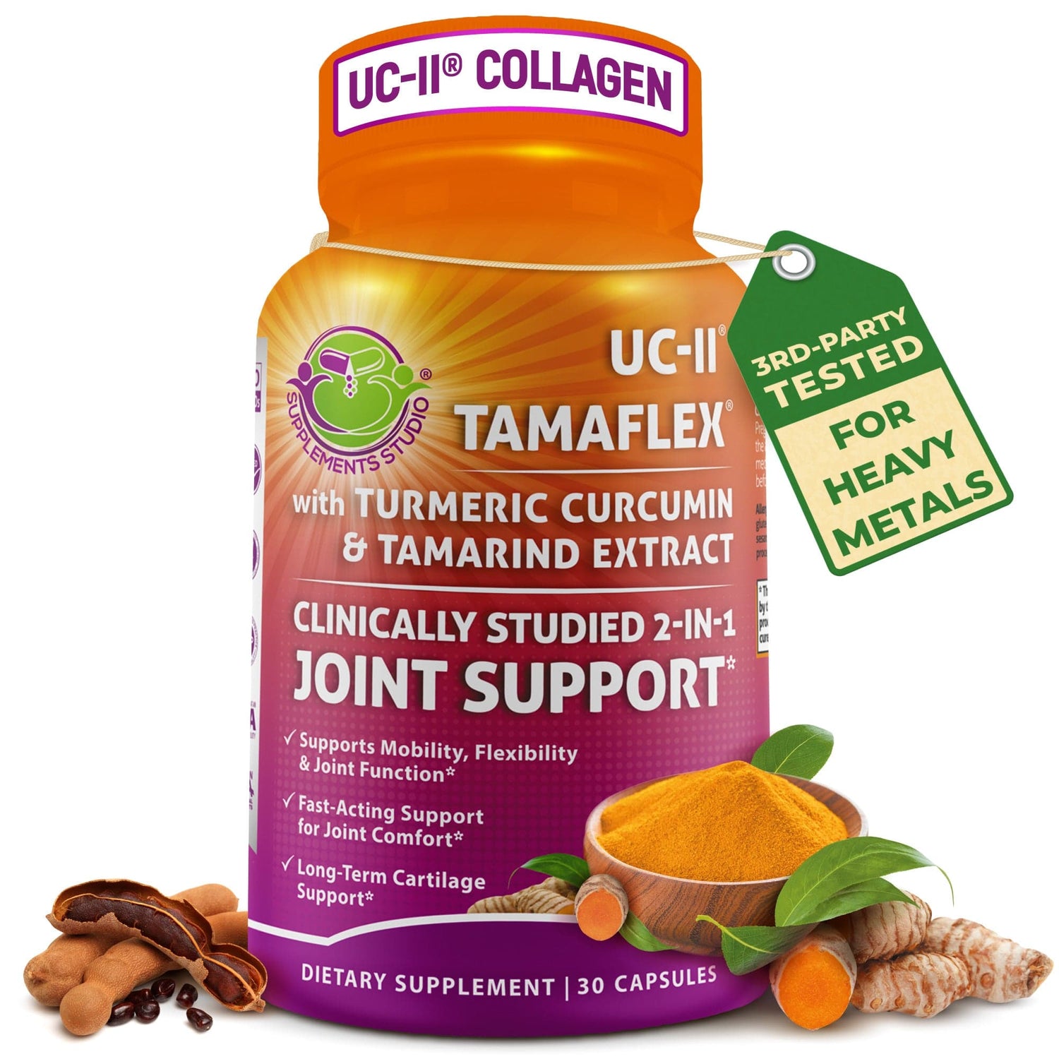 Joint Support Supplement with Clinically Studied UC-II® & TamaFlex®