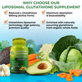 Liposomal Glutathione Liposomal Glutathione 500mg with Organic Whole Foods