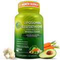 Liposomal Glutathione 120 Count Liposomal Glutathione 500mg with Organic Whole Foods