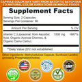 Liposomal Supplements Liposomal Vitamin C Powder Capsules 1500mg - 180 Count