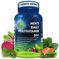 Vegan Daily Multivitamin for Men 50+ with Saw Palmetto, Biotin, Eye Support & Superfoods