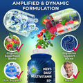 Vegan Daily Multivitamin for Men 50+ with Saw Palmetto, Biotin, Eye Support & Superfoods