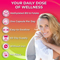 Vegan Daily Multivitamin for Women 50+ with Biotin, Eye and Gut Support & Superfoods