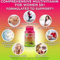Vegan Daily Multivitamin for Women 50+ with Biotin, Eye and Gut Support & Superfoods