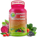Vegan Daily Multivitamin for Women with Iron, Biotin, Probiotics, Enzymes & Superfoods