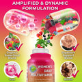 Vegan Daily Multivitamin for Women with Iron, Biotin, Probiotics, Enzymes & Superfoods