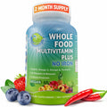 Whole Food Multivitamin 180 Count Vegan Whole Food Multivitamin without Iron for Men and Women